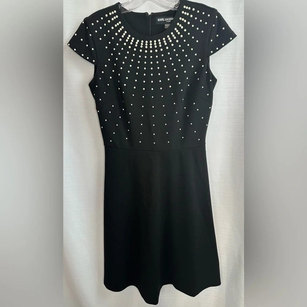 Karl Lagerfeld women’s dress, black size 2 - Picture 1 of 5